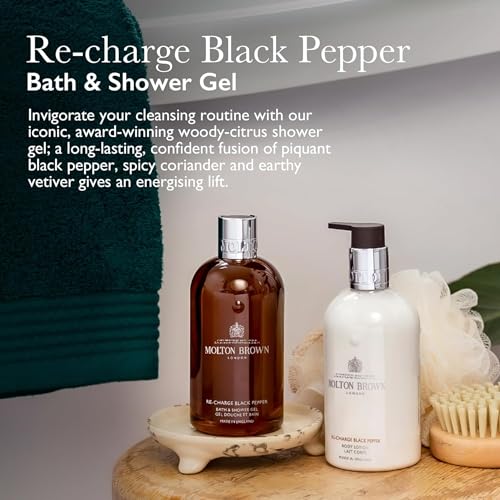 Molton Brown Re-Charge Black Pepper Body Wash 10 fl oz - New Bath & Shower Gel