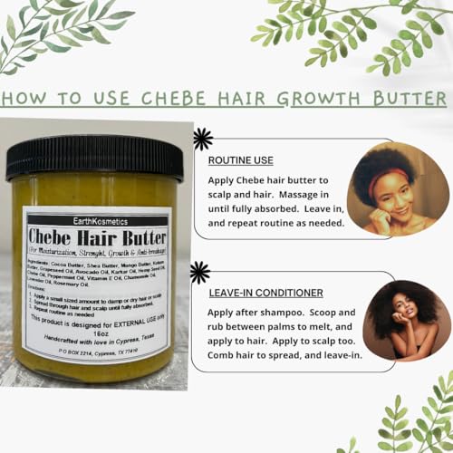 Chebe Hair Butter for Hair Growth & Strength - 6.05 oz
