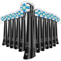 JSMIOROSE Black 12 Pack Replacement Toothbrush Heads for Oral B IO Series Electric Toothbrushes
