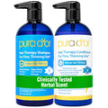 Herbal Scent Biotin Hair Thinning Shampoo & Conditioner Set 16oz x2 - Organic & Sulfate-Free