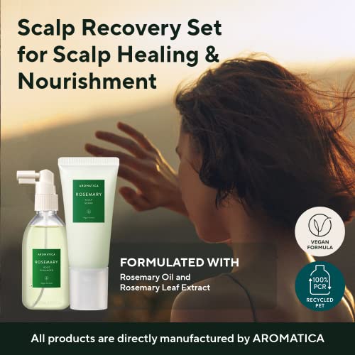 Scalp Detox & Hair Treatment Set with Rosemary Oil & Exfoliating Scrub