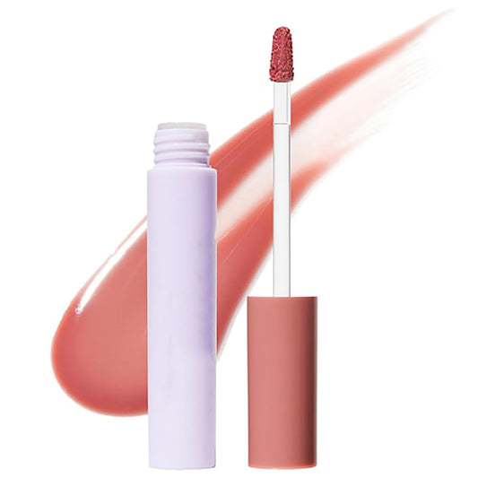 Facetlty Lassi Lips Staining Lip Oil, Lassi Lips Staining Long-Lasting Moisturizing Lip Oil, Lip Stain Sweet Waterproof, Non-sticky Lip Glow Makeup (ROSE)