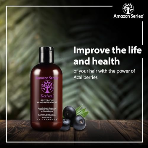 KerAcai Leave-In Hair Treatment for Damaged Frizzy Dry Hair 250ml