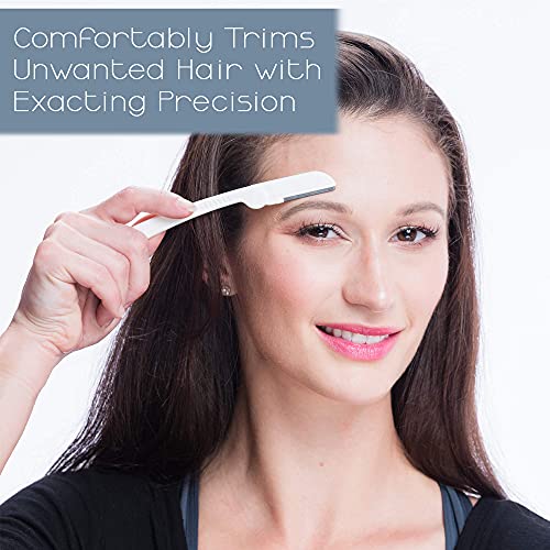 Dermaplaning Tool (15 Count) ? Easy to Use Dermaplane Razor for Face ? Facial Hair Removal for Women ? Blade for Eyebrows and Peach Fuzz ? Face Shavers for Women Help Exfoliate and Smooth the Skin