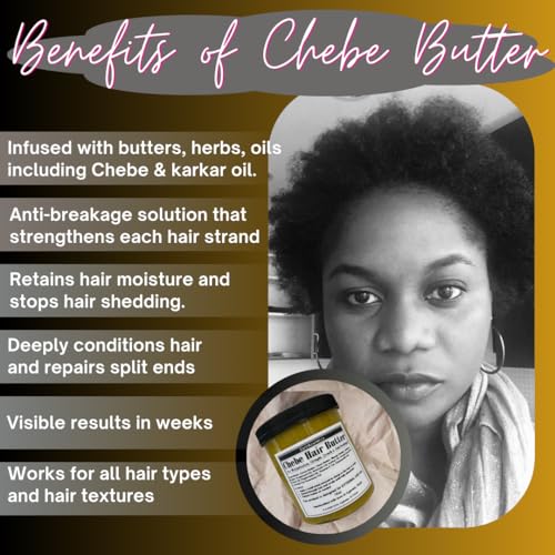 Chebe Hair Butter for Hair Growth & Strength - 6.05 oz
