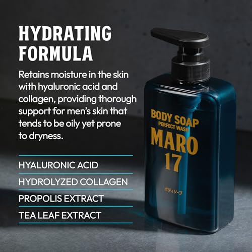 Maro17 Collagen Starter Set - Shampoo, Conditioner & Body Soap for Hair & Skin