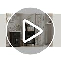 Homykic Bamboo Tilt Out Laundry Hamper Cabinet with Removable Bag - White, Space-Saving Design