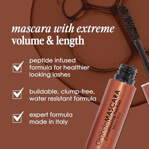 Brown Peptide Infused Mascara - Buildable, Clump-Free, Long-Lasting Lash Extension Friendly