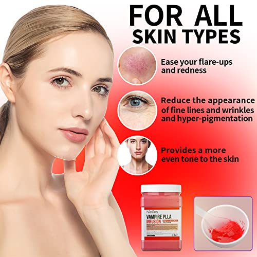 Jelly Face Mask For Facials | Bundle of 24K Gold & Vampire+ Hyaluronic Acid Hydrating And Brightening HydroJelly Masks | Vajacial