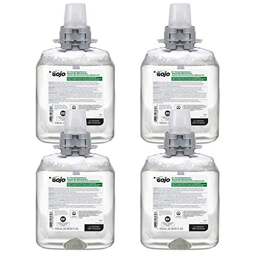 GOJO FMX-12 E1 Foam Hand Soap Refill Fragrance-Free 4 Pack 1250mL