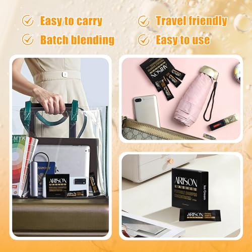 ARISON LASHES Shampoo Concentrate for Eyelash Extensions Lash Cleaning Hypoallergenic and Non-irritation Cleanser for Personal Travel or Home(Unscente)