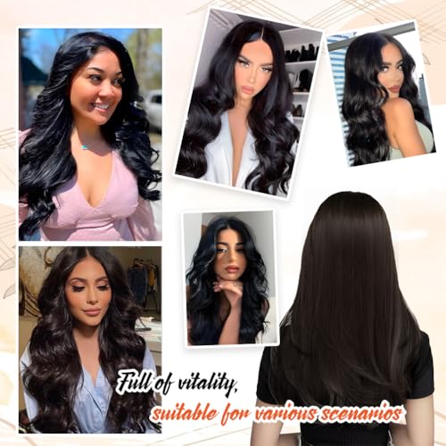 Ash Brown 12 Inch Real Human Hair Invisible Wire Clip-In Extensions - 70G