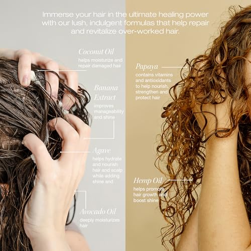 Raw Sugar Hair Mask Duo - Nourishing Deep Conditioning for Damaged Hair