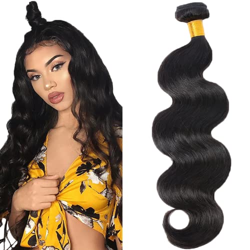 8 Inch Human Hair Extensions Body Wave Virgin Brazilian Hair for Black Women