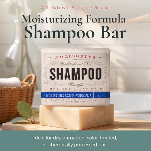 All-Natural Moisturizing Shampoo Bar 3-Pack for Healthy Hair - Supports Strong Hair