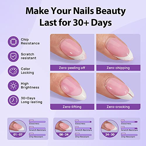 BTArtboxnails French Nail Tips Builder Gel Set - Clear Z-05, 15ML