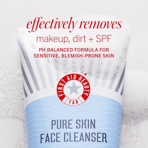 First Aid Beauty Face Faves Kit - Skin Care Gift Set with Facial Cleanser, Exfoliating Face Pads & Ultra Repair Cream - Travel Friendly Skincare Set