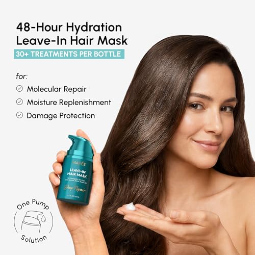 Deep Conditioning Leave-In Hair Mask for Damaged & Color-Treated Hair - 1.7 Fl Oz