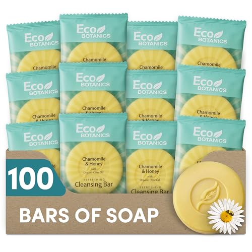 Travel Size Cleansing Bar Soap 100-Count with Chamomile Scent for Hospitality