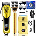 Cordless Men’s Hair Clippers & Beard Trimmer Kit - Rechargeable Electric Razor with 3 Length Combs