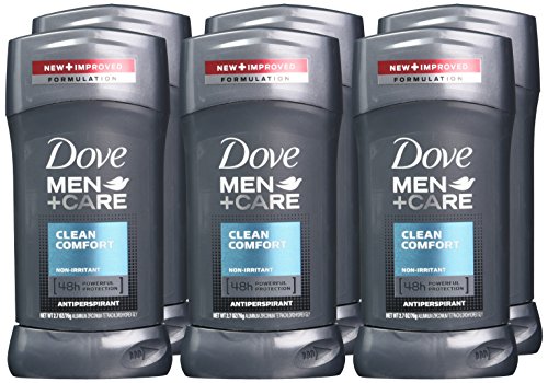 Dove Men+Care Clean Comfort Antiperspirant Deodorant Stick 1.01oz Pack of 16