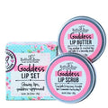 Bella & Bear Goddess Lip Scrub & Lip Butter Set ? Lovely Gift for Women - Teen Girls & Tweens