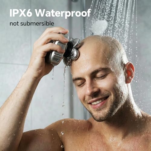 7-in-1 Waterproof Electric Shaver for Men with Nose Hair Trimmer & Clipper - Cordless Dry & Wet Grooming Kit