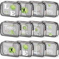Kacctyen 12 Pcs Tennis Gifts Cosmetic Makeup Bag 7 x 4.7 x 2.4 Inch Tennis Travel Bags Toiletry Pouch for Women Purse Clear PVC Cheer Case Toiletry Zipper Pouch Bulk Gifts Accessories for Team Party