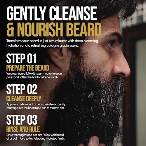 The Beard Struggle Vanir's Wisdom Radiance Beard Wash – Platinum Collection, 8 fl oz