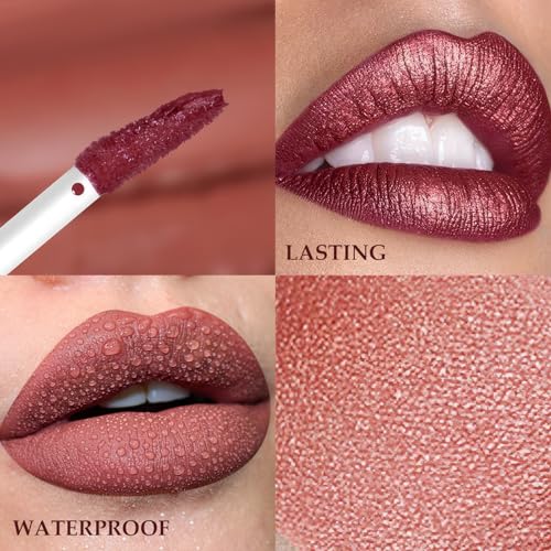 FelinWel Super Sparkly Lip Gloss, Shining and Nourishing, Fresh Texture, Buildable Formula, One for Multipurpose, 03# Cherry Glaze
