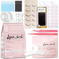 Eyelash Extension Supplies Kit - Gel Pads, Mascara Wands, Micro Applicators, Glue Rings, Tapes