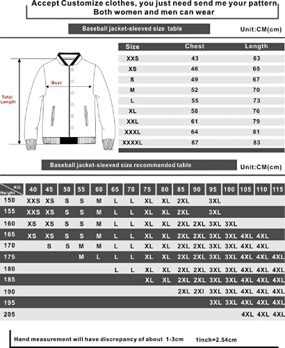Women’s Navy Blue 3X-Large Baseball Varsity Jacket - Unisex Long Sleeve Casual Cardigan