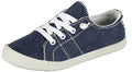 Blue Women's Slip-On Fashion Sneaker - Comfort-01 by Forever Link, Size 10