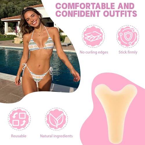 Camel Toe Concealer for Women, Self-Adhesive Anti Camel Toe Cover Insert Pads, Seamless Protection for Leggings, Swimwear, Activewear