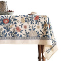 French Linen Tablecloth Rectangular 118x67 Inches Vintage Style Ivar A