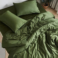 Organic Bamboo Viscose Sheet Set - King No Top Sheet - Forest