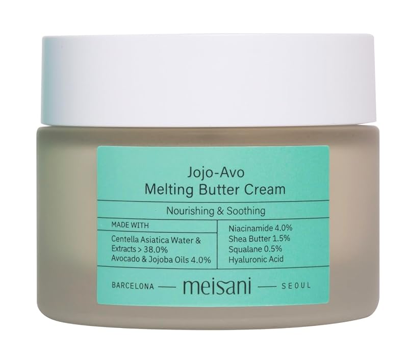 Jojo-Avo Melting Butter Cream with Avocado & Jojoba – Rich Body Moisturizer 1.76 fl oz