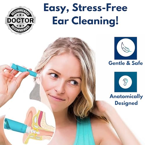 Ear-O-Care Premium 4-in-1 Ear Wax Removal Kit with Soft Silicone Tips & Safety Stop – Portable Ear Cleaning Tool