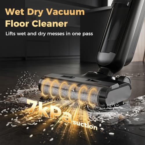 OLIXIS Cordless Wet Dry Vacuum Mop with Self-Cleaning & Dual Water Tanks