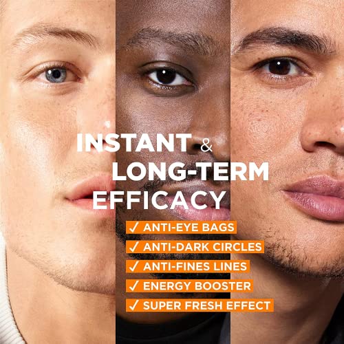 L'Or?al Men Expert Hydra Energetic Eye Roll-On, With Vitamin C*, Anti-Fatigue Formula Reduces Appearance of Dark Circles, [10ml]