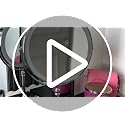 Creocasy Rechargeable 8-Inch LED Makeup Mirror with 10X Magnification & Adjustable Lighting
