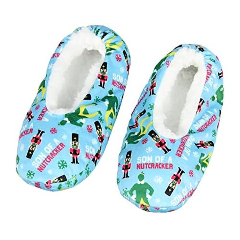 Bioworld Elf Slippers Son Of A Nutcracker Buddy The Elf Slipper Socks with No-Slip Sole For Women Men