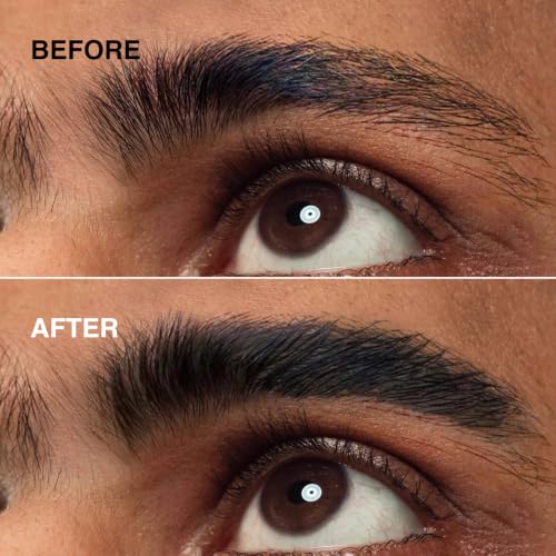 Eyebrow Pencil for Men - Black 2-Pack with Spoolie Brush - Long Lasting & Waterproof