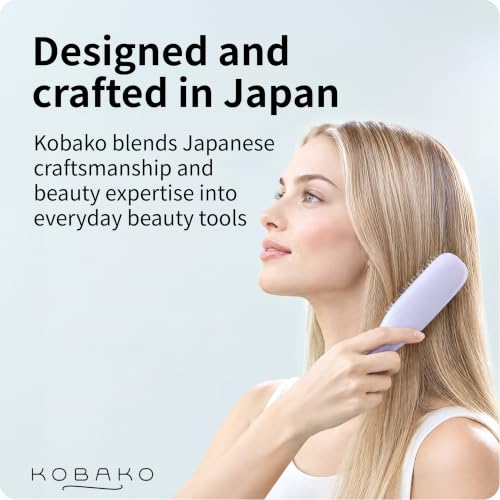 In-Bath Wet Hairbrush with Scalp Massage Pins - Compact Japanese Design