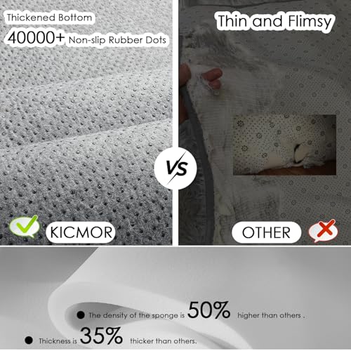 8x10 Black and White Checkered Shag Area Rug - Large Fluffy Plush Carpet for Living Room & Bedroom - Non-Slip Fuzzy Fuzzy Fuzzy Rug for Kids & Home Decor