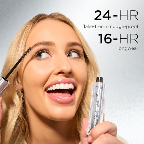 tarte lights, camera, lashes platinum volumizing mascara ? Black Tinted Peptide Lash Serum mascara for Volume & Length, Smudge-Proof, Flake-Free, Vegan & Cruelty Free