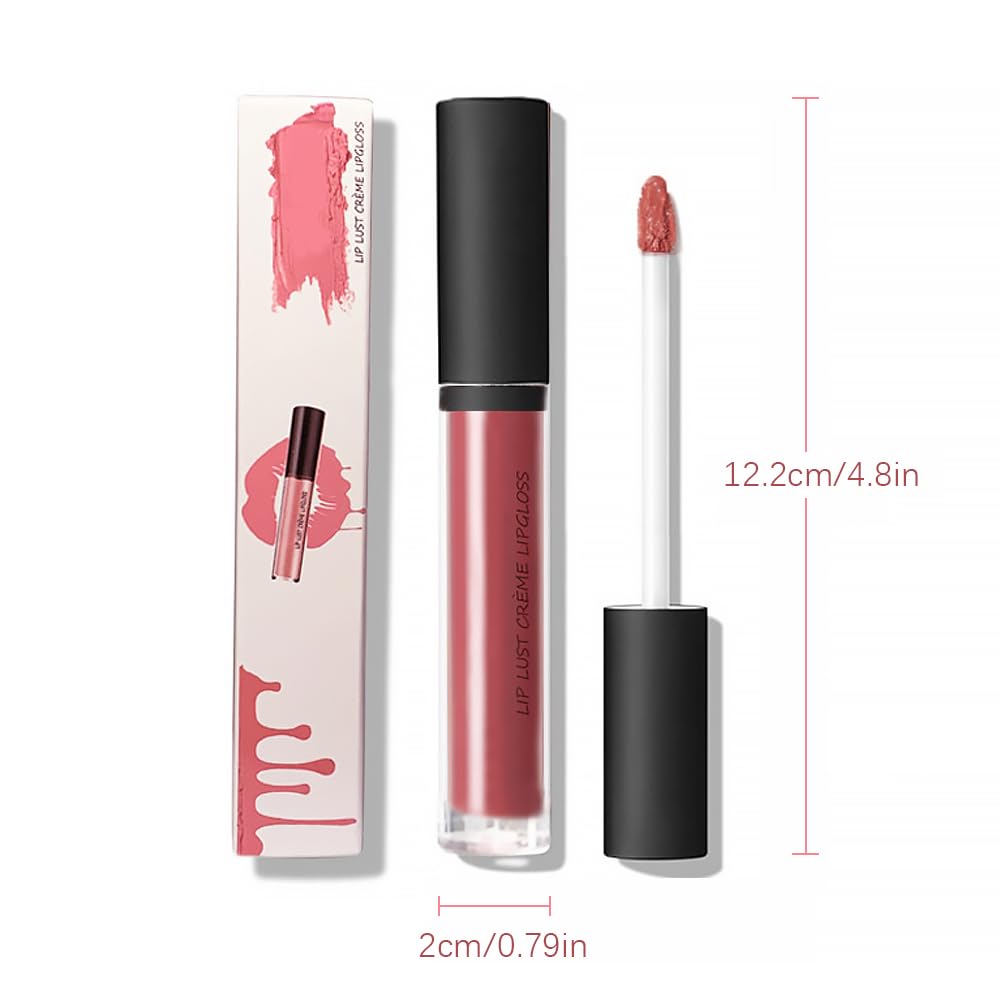 HOAIME 12 Colors Cream Texture Lipstick, 2025 Upgraded Waterproof Long-Lasting Moisturizing Lip Gloss, Non-Sticky Lip Stain Makeup for Daily Special Occasions (4)