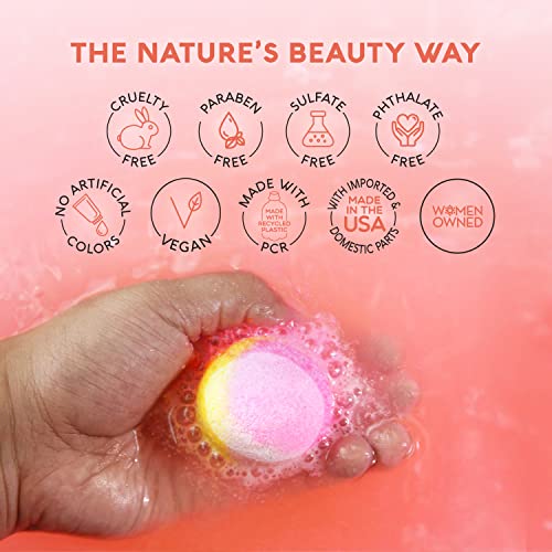 Detox Orange Ginger Bath Bomb Gift Set - Citrus & Patchouli Spa Bombs, 17.5 oz, 10 Count, 2 Pack