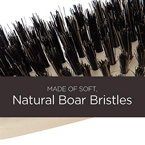 Fuller Brush Lustre Professional Hairbrush with Boar Bristles – Gentle Hair Styling Tool