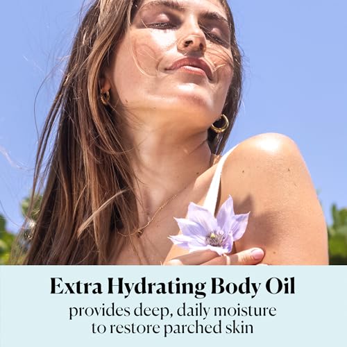 Sky Organics Organic Extra Hydrating Body Oil, Nourishing Organic Skin Care with Borage, Acai & Sweet Almond Oil, Nourishing Hydration for Softer, Smoother, Refreshing Orange & Spearmint Scent,